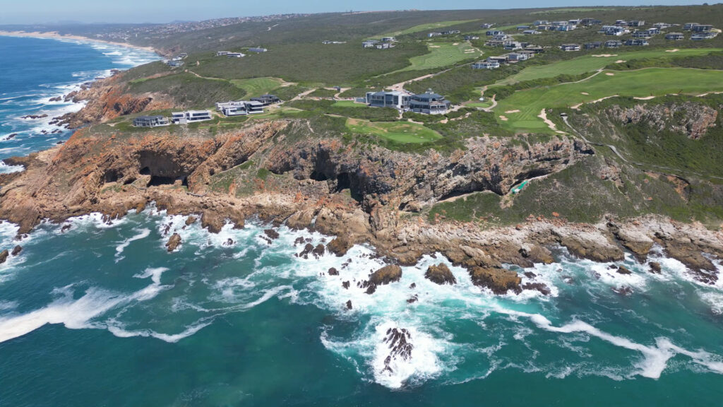 Pinnacle Point bei Mossel Bay aus der Luft