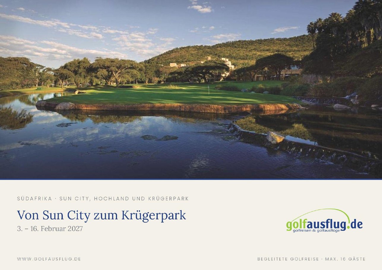 Titelseite der Broschüre Von Sun City zum Krügerpark 2027